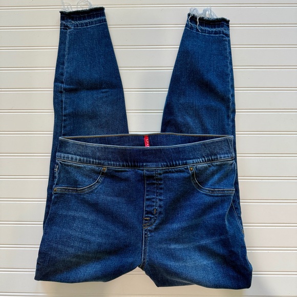 Spanx Dark Wash Skinny Jeans Jeggings Size XL - Picture 1 of 6